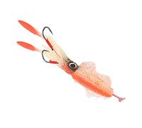 Stylebest Esca per la Pesca dei Calamari, Esca Morbida e Realistica per il Polpo per la Pesca Notturna in Mare, Gel di Silice Resistente, 1 unità (Arancia)