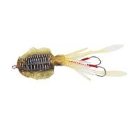 Stylebest Esca per la Pesca dei Calamari, Esca Morbida e Realistica per il Polpo per la Pesca Notturna in Mare, Gel di Silice Resistente, 1 unità (Nera)