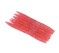 Stylebest Esche da Pesca a Verme per Noodle Set da 6 Pezzi Esche Morbide in PVC Durevole per Accessori per la Pesca D'acqua Dolce 5,5 Pollici (Rosa)
