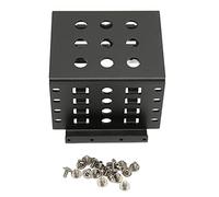 Stylebest Espansione di Archiviazione in Lega di Alluminio Ad Alta Durezza per Rack di Montaggio HDD da 2,5 Pollici per unità HDD SSD IDE da 2,5 Pollici 4 (Nera)