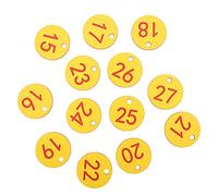 Stylebest Etichette con Etichette Numerate per Apicoltura per la Gestione del Bestiame Materiale ABS Durevole Confezione da 1-50 Rosso e Blu (1-50/confezione)