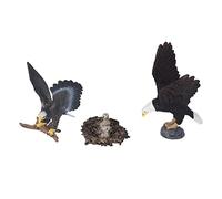 Stylebest Figurina Realistica Dell'aquila Figurine di Uccelli Realistici Carini per Giocattoli Educativi per Bambini Confezione da 3 in Plastica Resistente