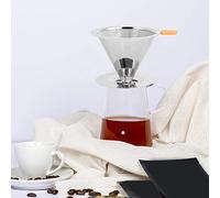 Stylebest Filtro da caffè in Acciaio Inossidabile 304 per Macchine da caffè Americano - Design Riutilizzabile e Durevole per la Produzione di Birra Fatta in Casa - Dimensioni 11,5 Cm - Facile da