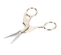 Stylebest Forbici in Acciaio Inossidabile per Lavori Manuali con Design a Gru Comode Cesoie da Taglio per Cucito Sartoriale 11,5 X 5 Cm (Oro)
