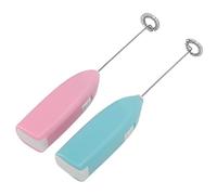 Stylebest Frusta Elettrica 2 Pezzi Mini Miscelatore Manuale Ad Alta velocità per Miscelazione di Bevande, caffè e Vernici Acciaio Inossidabile Resistente