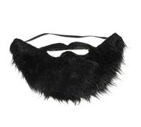 Stylebest Funny Costume Party Men Halloween Beard Facebal Hair, Disguise Game Bustache, Old Man Bustache Costume per Jesus Beard Halloween Accessori per Facciali Divertenti (Nero)