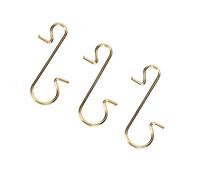 Stylebest Ganci in Metallo a Forma di S da 100 Pezzi, Resistenti e Versatili per la Decorazione Dell'albero di Natale, Disponibili in Verde, Bianco, Oro (Oro)
