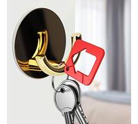 Stylebest Gancio Adesivo in Acciaio Inossidabile Durevole e Resistente per Bagno, Carico di 3,5-4 Kg, Dimensioni 5,3 X, X 2, Cm (Oro)