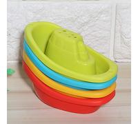 Stylebest Giocattoli da Bagno per Galleggianti per Bambini Set di Barche Educative Divertenti e Leggere Realizzate in Materiale ABS Sicuro 4 Pezzi (#1)