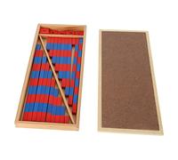 Stylebest Giocattoli Matematici Montessori, Aste Numeriche Educative per L'apprendimento Precoce con Struttura in Legno, Stimolano il Pensiero Logico e la Coordinazione Occhio-mano, per