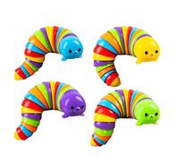 Stylebest Giocattolo a Forma di Lumaca Sensoriale Trasparente, Giocattolo Antistress Articolato Estensibile con Design Sferico per Bambini e Adulti Ansia ADHD, da Scrivania (Xiaohai Leopardo)