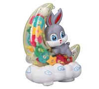 Stylebest Giocattolo Animale con Suono Leggero per Bambini Macchina Colorata Musicale a Forma di Cartone Animato con Ruote Girevoli e Occhi Mobili 15,5 X 10 X 20 Cm