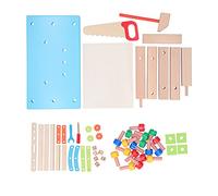 Stylebest Giocattolo con Mattoncini da Costruzione in Legno per Assemblaggio Creativo e Sviluppo di Competenze per Bambini Dai 36 Mesi in su, Realizzato in Tiglio e Faggio 30,5 X 16,5 X 29, Cm