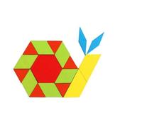 Stylebest Giocattolo in Blocchi di Legno con Forme Geometriche Educative per Bambini Dai 3 Ai 6 Anni con 155 Fogli Multicolori