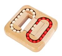 Stylebest Giocattolo in Legno con Palla Planare, Puzzle con Cervello in Legno di Faggio per Bambini Adulti, con Consistenza Liscia per lo Sviluppo Dell'intelligenza Antistress