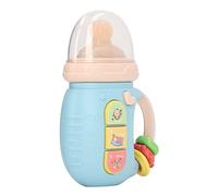 Stylebest Giocattolo Massaggiagengive per Bottiglia di Sonaglio Colorato Educativo per L'apprendimento del Bambino di età Superiore a 18 Mesi Blu
