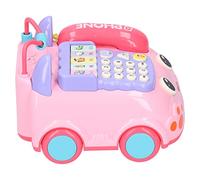 Stylebest Giocattolo Telefonico per Bambini Giocattolo di Simulazione Educativa con Musica Leggera e 4 modalità di Gioco per Bambini di età Superiore a 18 Mesi (Rosa)