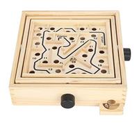 Stylebest Gioco del Labirinto in Legno con 25 Buche per Bambini | Giocattolo educativo, sviluppa la motricità fine, legno atossico, superficie liscia, labirinto coinvolgente
