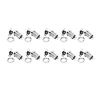 Stylebest Interruttore a Chiave Interruttori di Blocco Accensione/spegnimento a Doppia Trazione in Acciaio Inossidabile per Modifica Auto e Controllo Industriale 12 X 22 Mm - 10 Set