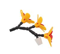 Stylebest Kit Mangiatoia per colibrì Fai-da-te, Design Floreale Ecologico per Giardini e Balconi, Materiale Plastico Sicuro, 1-3 unità (Tre fiori)