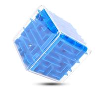 Stylebest Labirinto Cubico Giocattolo per Bambini - Puzzle in Plastica Non Tossica Che Migliora L'Intelligenza e la Coordinazione Occhio-Mano - Regalo Educativo Colorato per Bambini (Blu)