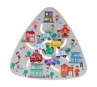 Stylebest Labirinto di Legno Giocattolo per L'apprendimento Precoce con Puzzle Colorati per Migliorare le capacità Cognitive dei Bambini Dai 3 Anni in su - Legno Massello, 9,1 X 8,7 X 0,9 Pollici