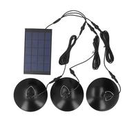 Stylebest Lampada a Sospensione Solare a LED a 3 Teste, Regolabile, Impermeabile, a Induzione Efficiente Dal Punto di Vista Energetico, per il Percorso del Fienile nel Patio (3 Testa)