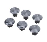 Stylebest Levette in Metallo per Controller Edge e Pro, Cappucci Joystick Intercambiabili per un Controllo Migliore, Set da 6 Pezzi in Colori Vivaci (Grigio)