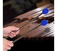 Stylebest Marimba Mallet 4 Pezzi Testa in Filato Resistente e Gomma per Strumenti a Percussione, Ideale per Principianti e Professionisti, Realizzata in Legno di Acero, Nero e Blu