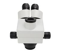 Stylebest Microscopio Stereo Trinoculare Ad Alta Risoluzione con Testa per Microscopio Zoom per Studenti di Laboratorio Metallo 3,5X-45X