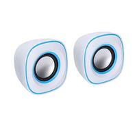 Stylebest Mini Altoparlante Stereo Portatile USB Speaker per Computer e Laptop - Cassa Trasparente, Ingresso da 3,5 Mm, Design Compatto