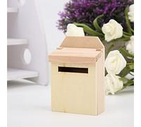 Stylebest Mini Decorazione per Cassetta Postale della Casa delle Bambole 1:12, Pittoresca Cassetta delle Lettere in Legno Fai da Te per Scene della Casa delle Bambole, Materiale Sicuro Non Tossico,