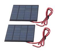 Stylebest Mini Modulo di Energia Solare da 2 Pezzi Pannello Epossidico Compatto per Luci Solari da Prato e Dispositivi di Ricarica DC 6V 2W Polisilicio 136x110mm
