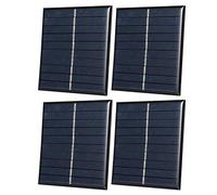Stylebest Mini Modulo Pannello Solare 4 Pezzi 0,8 W 5 V per Progetti Fai da Te, Ricarica della Batteria e Uso Esterno, Silicio Policristallino