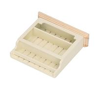 Stylebest Mobile per Casa delle Bambole Modello in Miniatura Vetrina in Legno Dal Design Unico per Case delle Bambole in Scala 1:12 e attività di Gioco di Ruolo (Crema)