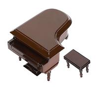 Stylebest Modello di Pianoforte in Miniatura in Legno con Carillon Ideale per la Decorazione della Casa delle Bambole, Marrone, 11 X 14 X 13,8 Cm, 1 Set