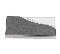 Stylebest Organizer per biglietti da visita premium con design sottile, grande capacità, per uomini e donne, acciaio inossidabile e pelle PU, 9,5 x 6 x 1 cm (980 #A)