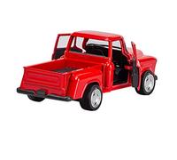 Stylebest Ornamento per Auto in Metallo Vintage Camion Rosso | Metallo Pressofuso e Polietilene, Decorazione da Tavolo per Scaffali, Mensola del Caminetto, Macchinina Giocattolo per