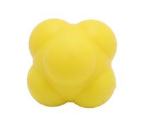 Stylebest Palla per Allenamento agilità, Design Esagonale in Silicone per Rimbalzo Imprevedibile, Palla per Esercizi per Coordinazione Occhio-mano, con Tocco e Presa Comodi, per (Gialla)