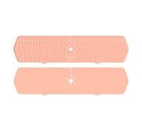 Stylebest Paraspruzzi per Lavello, Tappetino Drenante per Rubinetto in Silicone di Grandi Dimensioni Aggiornato per e Bagno, con Design Pieghevole per Mantenere Asciutto il Piano di (rosa)