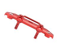 Stylebest Paraurti Anteriore in Lega di Alluminio per Auto RC 1/24 Robusto Ricambio per Axial SCX24 90081 Colore Metallo 58 X 17 X 15 Mm (Rosso)