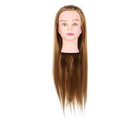 Stylebest Parrucca Testa di Manichino per Capelli Modello di Testa per Pratica in Fibra Ad Alta Temperatura di Grande Volume per Studenti di Parrucchiere 70 Cm