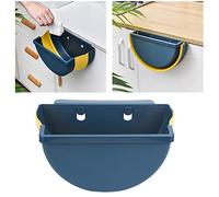 Stylebest Pattumiera Pieghevole Resistente Ed Elegante per e Bagno in Marrone Navy e Beige 10,6x5,9x5,7 Pollici (Blu scuro)