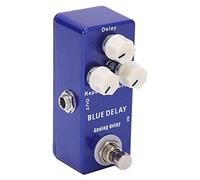 Stylebest Pedale Effetto per Chitarra True Bypass Mini Blue Delay per Chitarristi - Regolabile da 25 Ms a 450 Ms