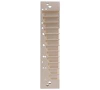 Stylebest Pettine per Armonica Scala Cromatica a 12 Fori in Lega di Alluminio Durevole per Piastre Ance 270D LA12 TOOTS, Oro/argento, Facile Manutenzione (Oro)