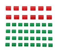 Stylebest Pezzi Sostitutivi del Gioco Dell'hotel con Design Durevole per Un'Esperienza di Gioco Migliorata, Include 10 Case Rosse e 30 Case Verdi, Realizzate in Plastica Leggera