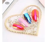 Stylebest Piastra per Nail Art con Fiori Secchi e Frammenti di Conchiglia per Abbinare i Colori dello Smalto Ed Espositore per Salone di Bellezza, 2 unità (1#amore)
