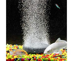 Stylebest Piastra per Ossigeno Aeratore in Pietra a per Mini Pompa per Acquario Idroponico, Design Smerigliato Grigio Squisito, Aumenta L'ossigeno Disciolto, Ideale per la Vita Acquatica (8 cm/3,1