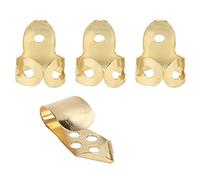 Stylebest Plettri da dito in metallo, 3 pezzi, per interpretazione musicale della chitarra, accessori leggeri e portatili, per principianti e professionisti, dimensioni standard (oro)
