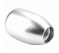 Stylebest Pomello del Manuale a 5 velocità con Struttura in Metallo Resistente per un Adattamento Universale Alla Maggior Parte delle Auto 3 Adattatori Inclusi (Argento)